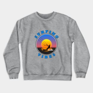 Surfing Vibes - Sun - kite surfer Crewneck Sweatshirt